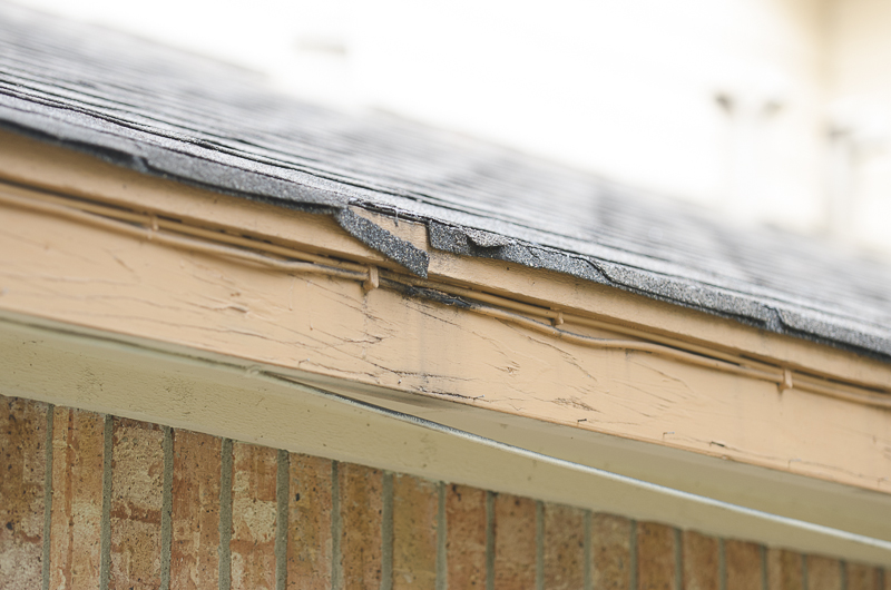 Residential Home With Storm Damage